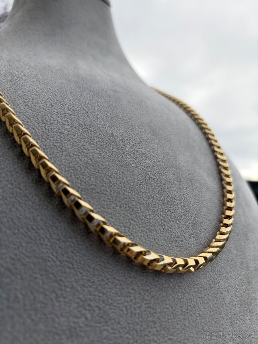 Zlaty řetež ANKR - Nový vzor - 54.7G 585 14K - KRÁSNÝ KOUSEK - 4