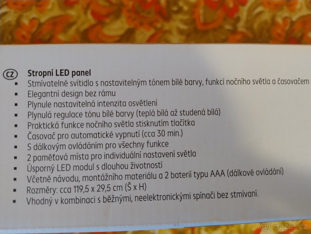 Prodám LED pokojové svítidlo s nastavitelným tónem - 4