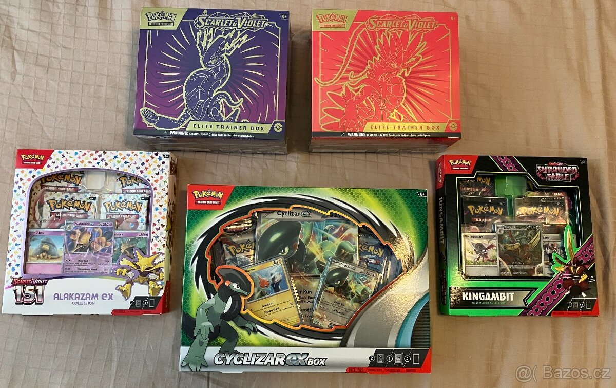 Nové, nerozbalené Pokemon kolekce a boxy - 4