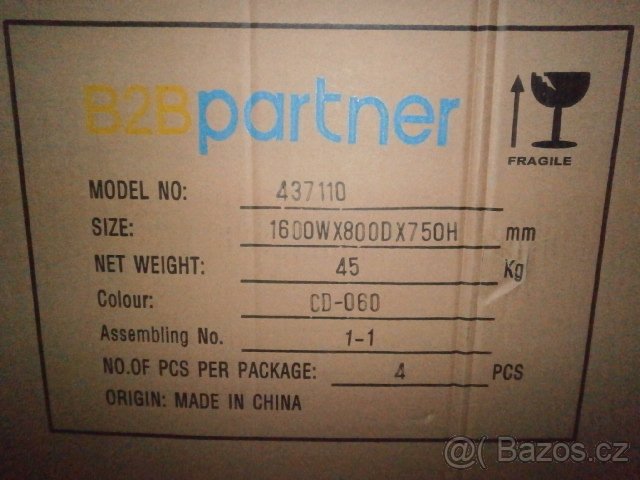 Psací stůl+pojízdný zásuvkový kontejner Mirelli - 4