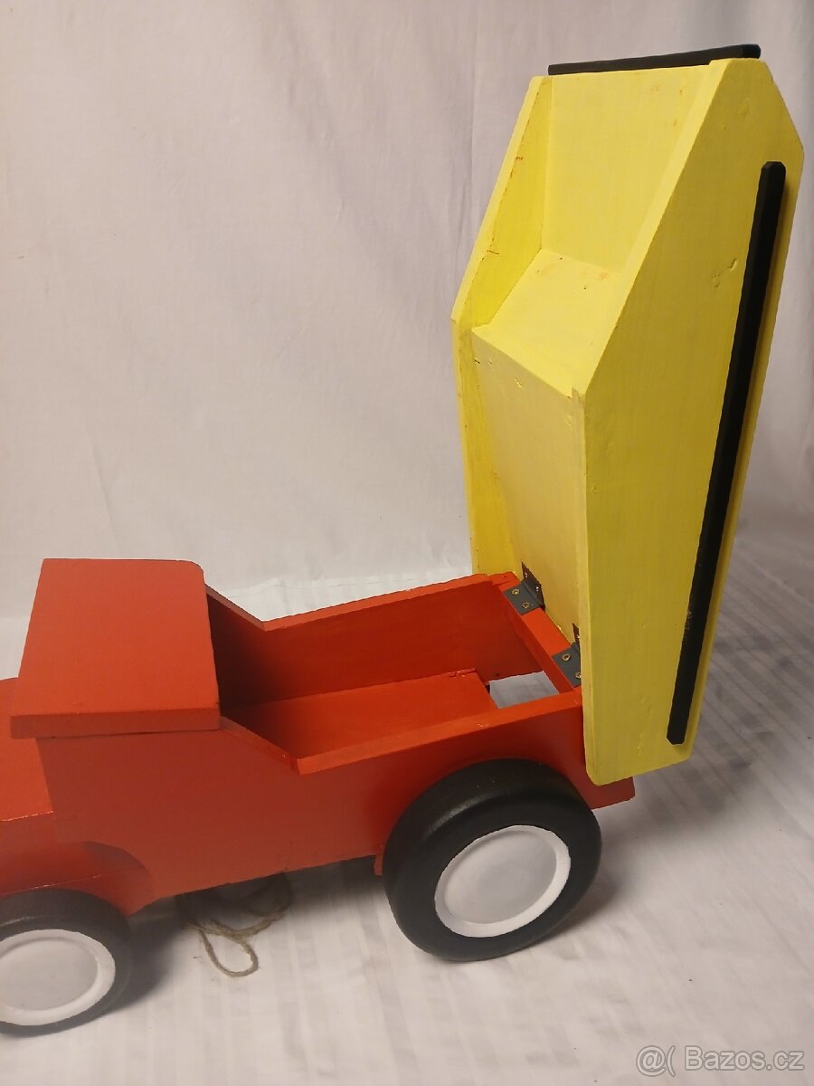 Starožitné dřevěné autíčko - 4