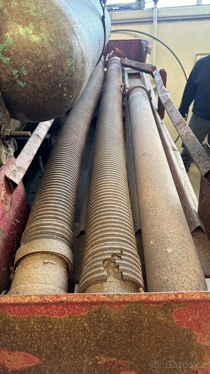 Železná cisternová přívěsná kára - fekální vůz - 4