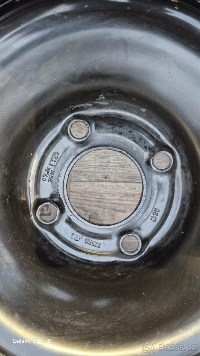 Zimní kola 195/65 R15 – Hankook + plechové disky 4×100 - 4