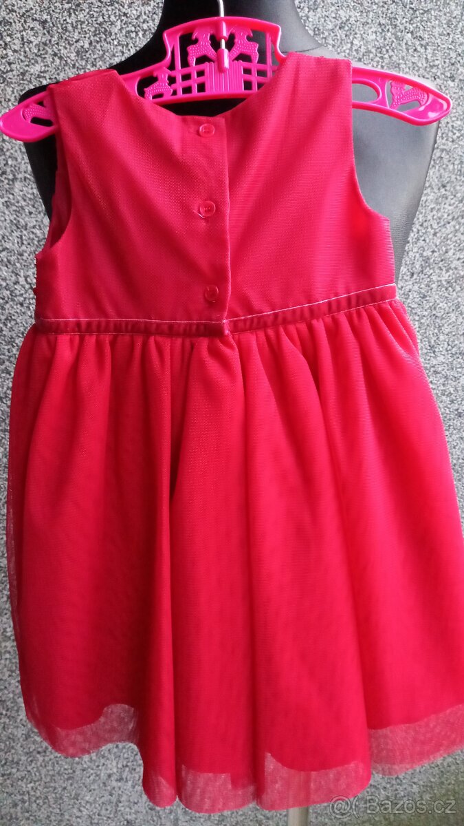 Červené šatičky vel. 6-9m zn. TU - 4