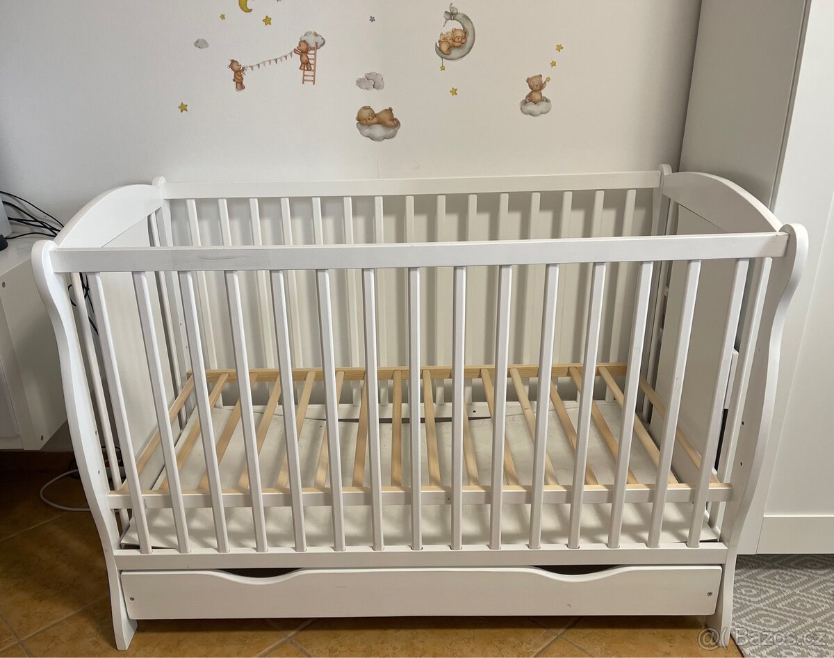 Dětská postýlka + šuplíkem - 4