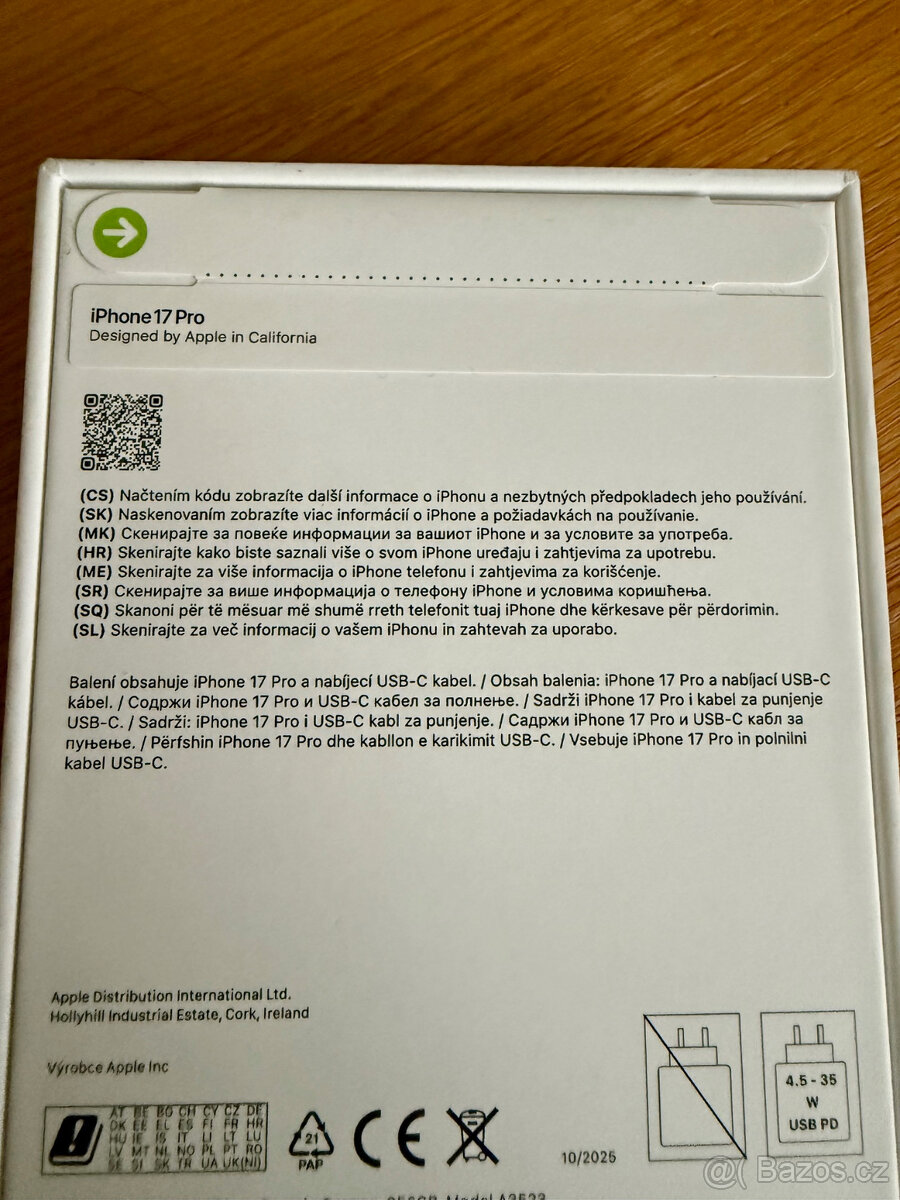 iPhone 17 PRO 256GB Oranžový /NOVÝ - 2 roky záruka + faktura - 4