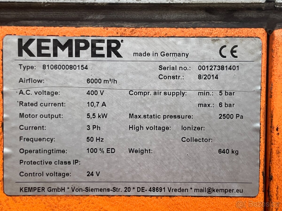 Odsávání Kemper System 8000 - 4