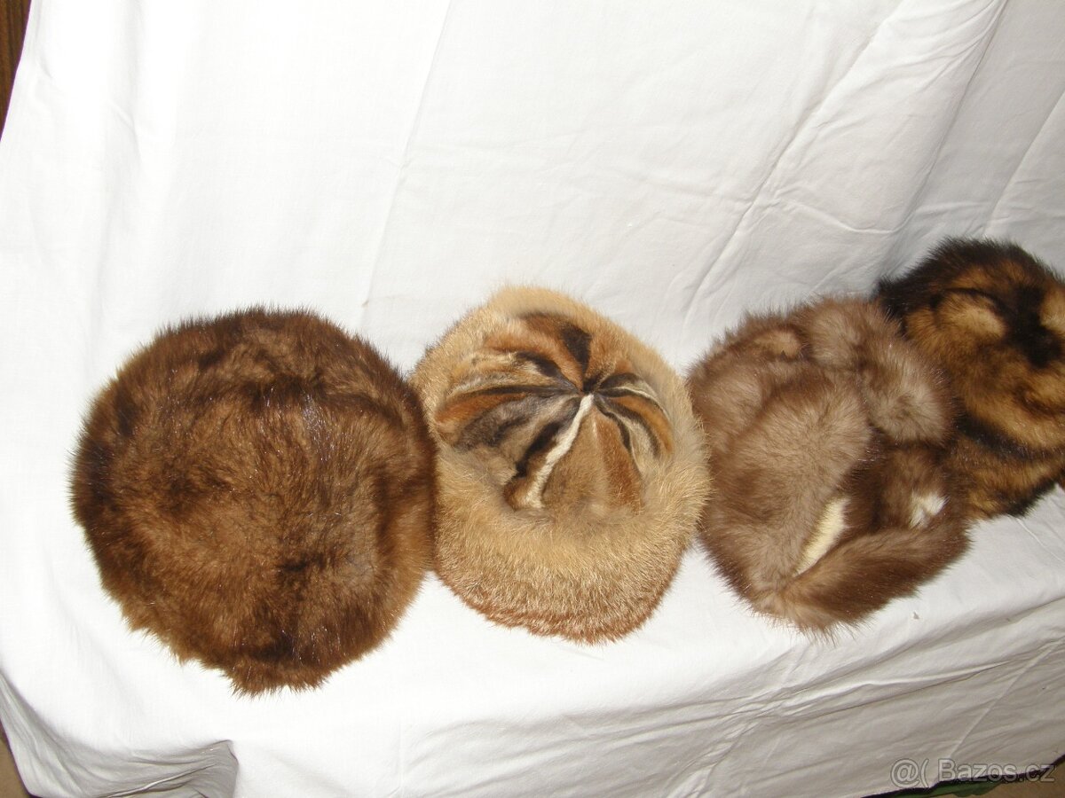 Vyčiněné kůže, čepice - 4