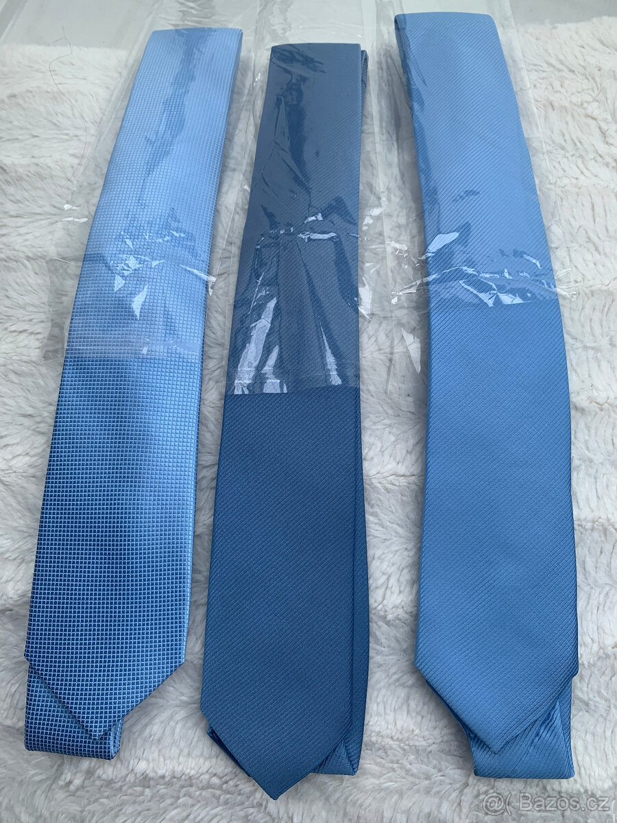 Kravata, nebeská barva - 4