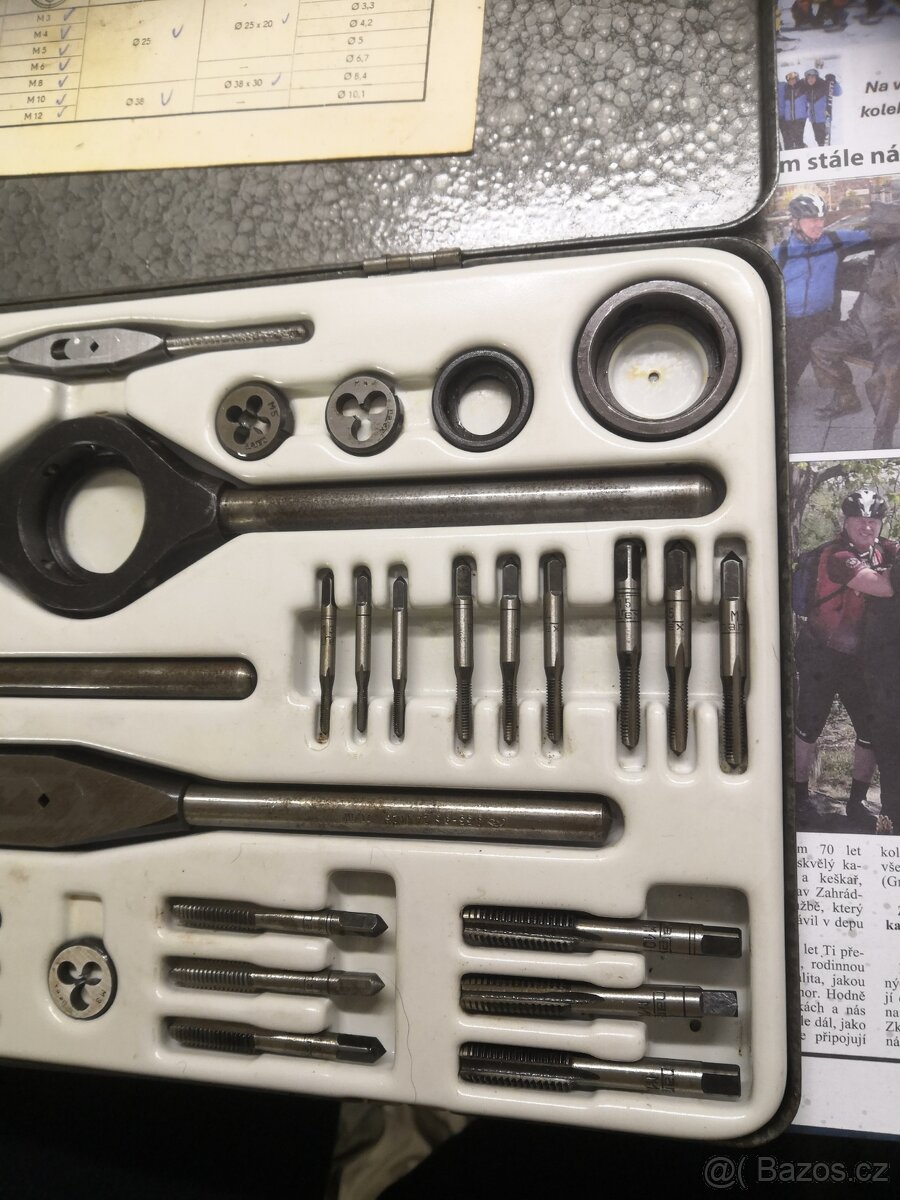 P:sada závitníků narex M1 čsr - 4