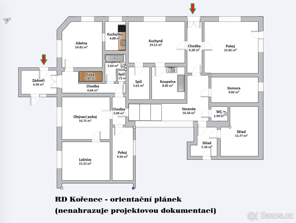 Rodinný dům 5+2 v obci Kořenec - 4