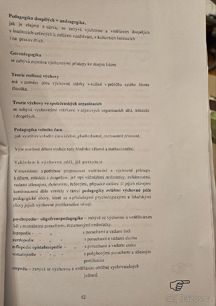 Vstup do otázek vědy o výchově, R. Burkovičová, 2002 - 4
