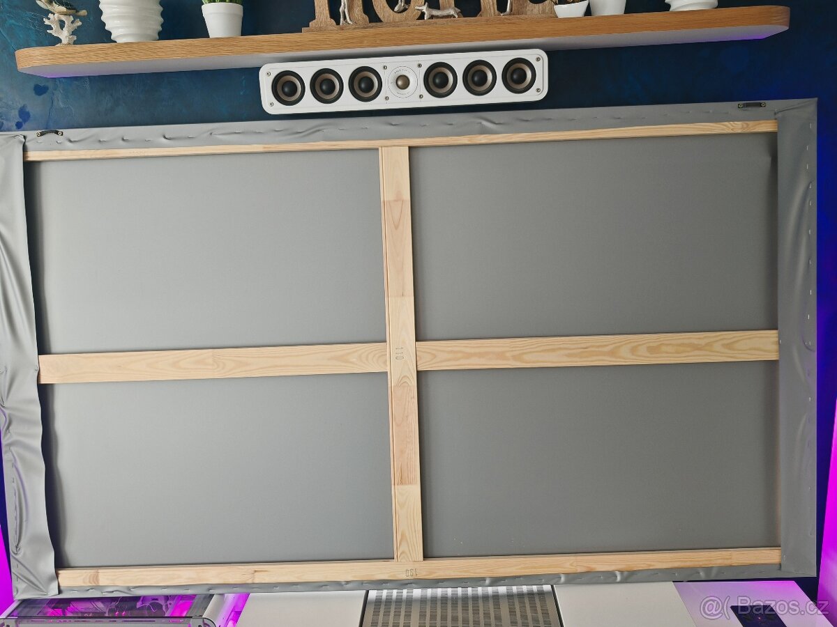 Zarámované projekční plátno na rozměr 87" - 4