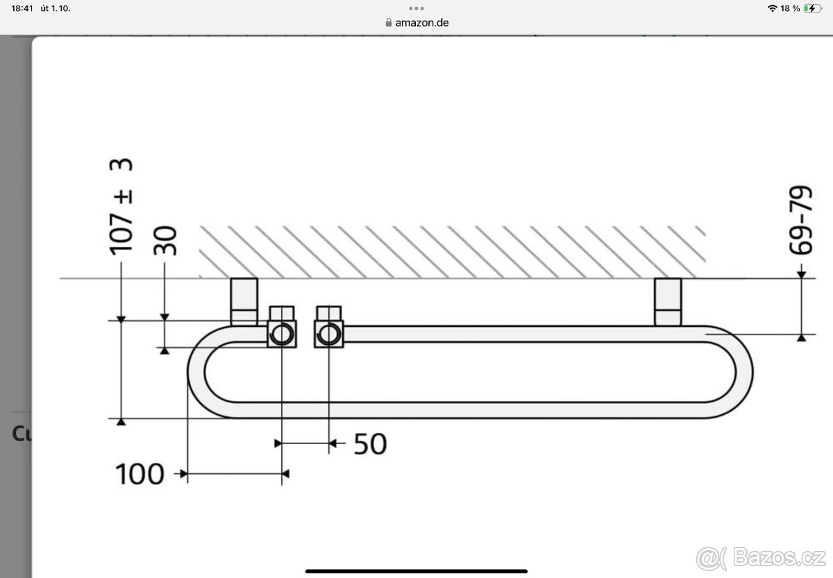 Designový koupelnový radiátor/řebřik HSK, PC kolem 700€ - 4