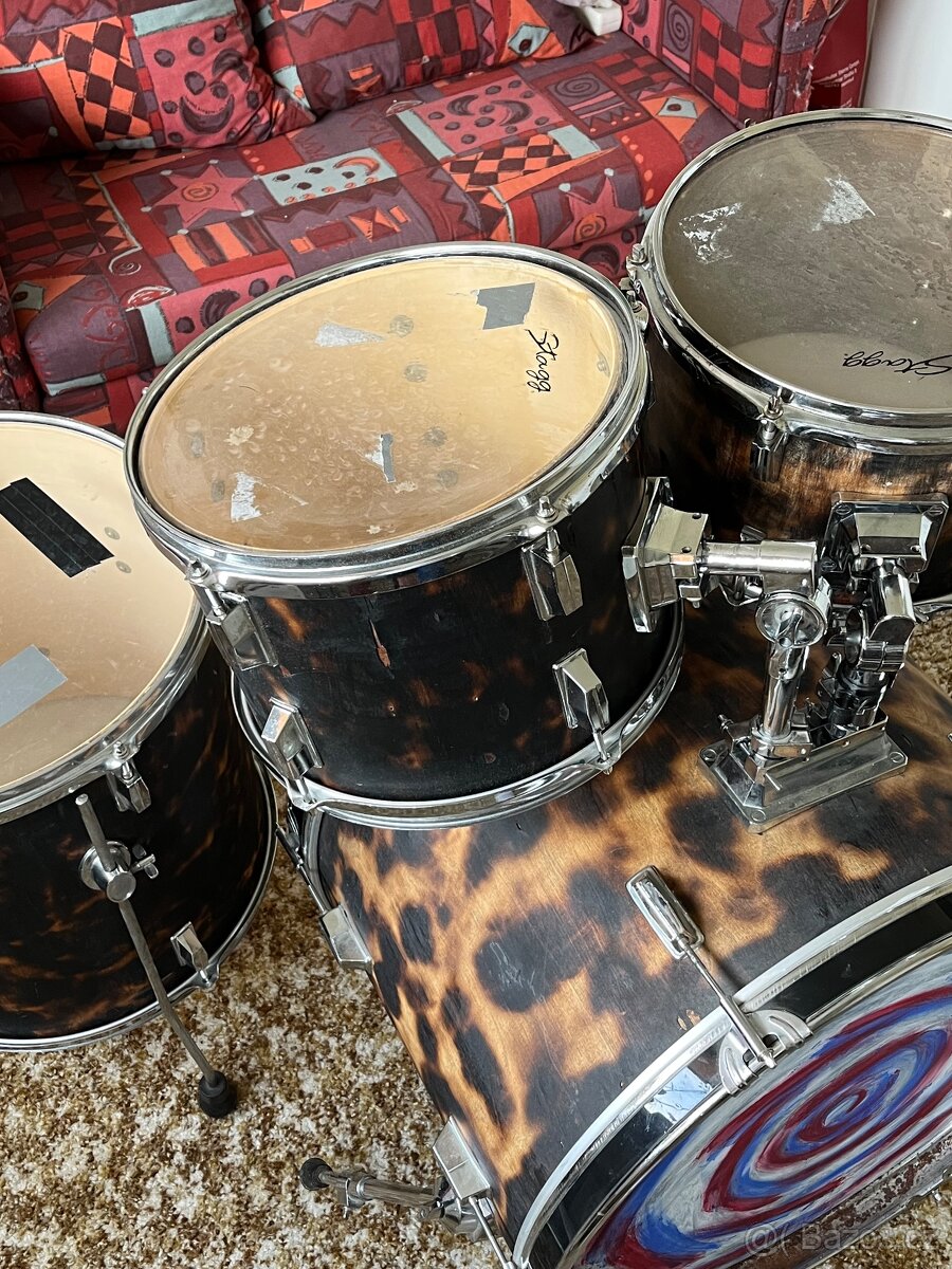 Dřevěná bicí souprava po začátečníky/děti - 4