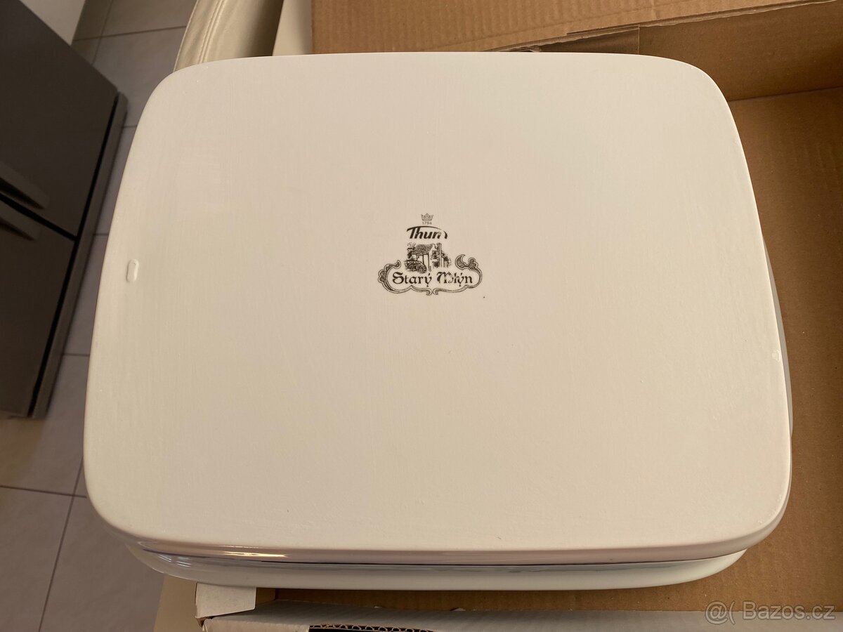 Thun velká porcelánová zapékací mísa motiv Starý mlýn - 4