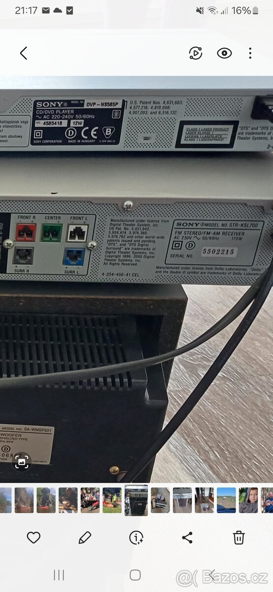 Domácí kino Sony ksl 700 - 4