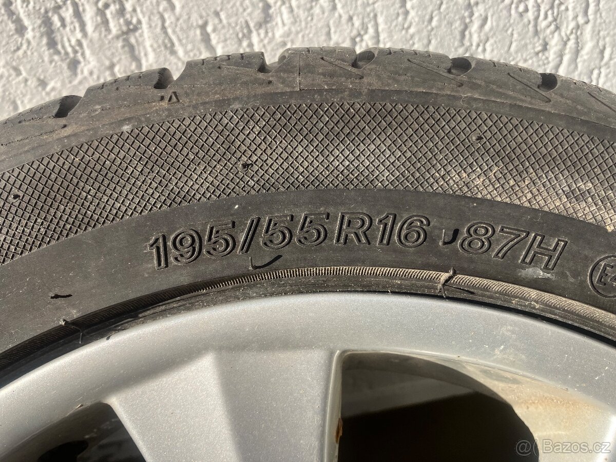 ALU kola BMW 5x120 R16 zimní pneu 195/55/16 sada - 4
