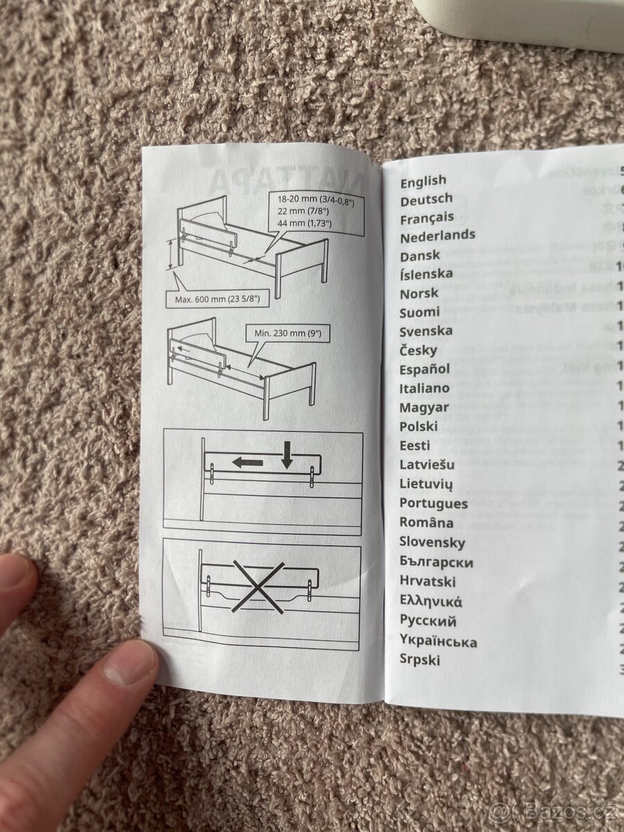 IKEA zábrana na postel NATTAPA - 4