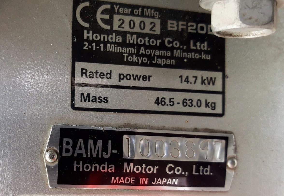 LODNÍ MOTOR HONDA BF 20D - 4
