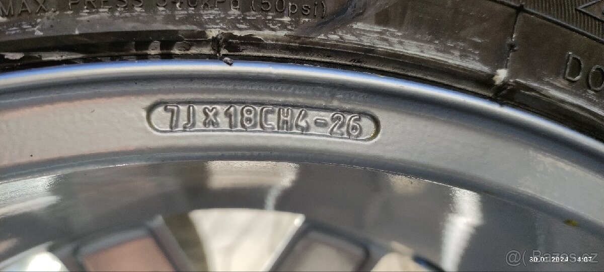 Letní Alu kola (sada) Citroen 18" Atacama - 4