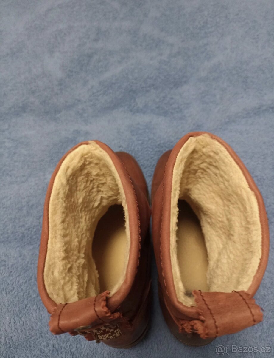 Kožené polokozačky vel. 37 - 4