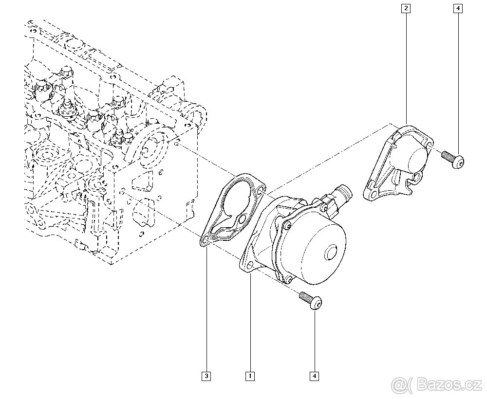 Prodám podtlakové čerpadlo-vývěva Dokker 1,5 dci 	146505272R - 4