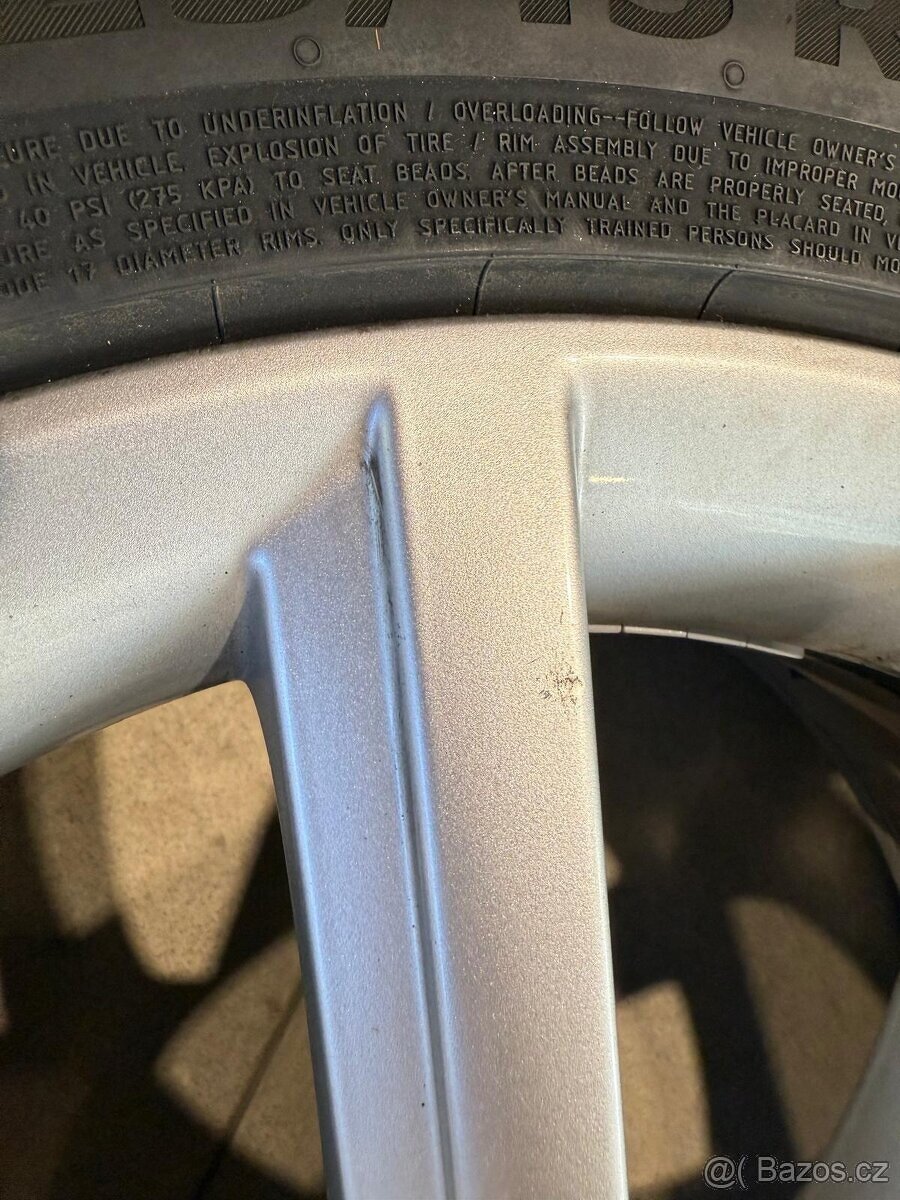 Alu kola TERON R17 5x112 ET49 + letní pneu 225/45 R17 - 4