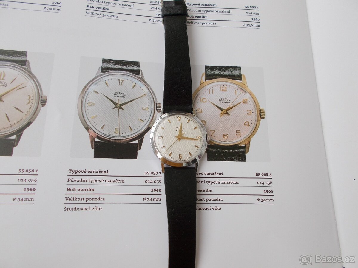 vzacne trezorovky hodinky prim Šupinač rok 1960 origostav - 4