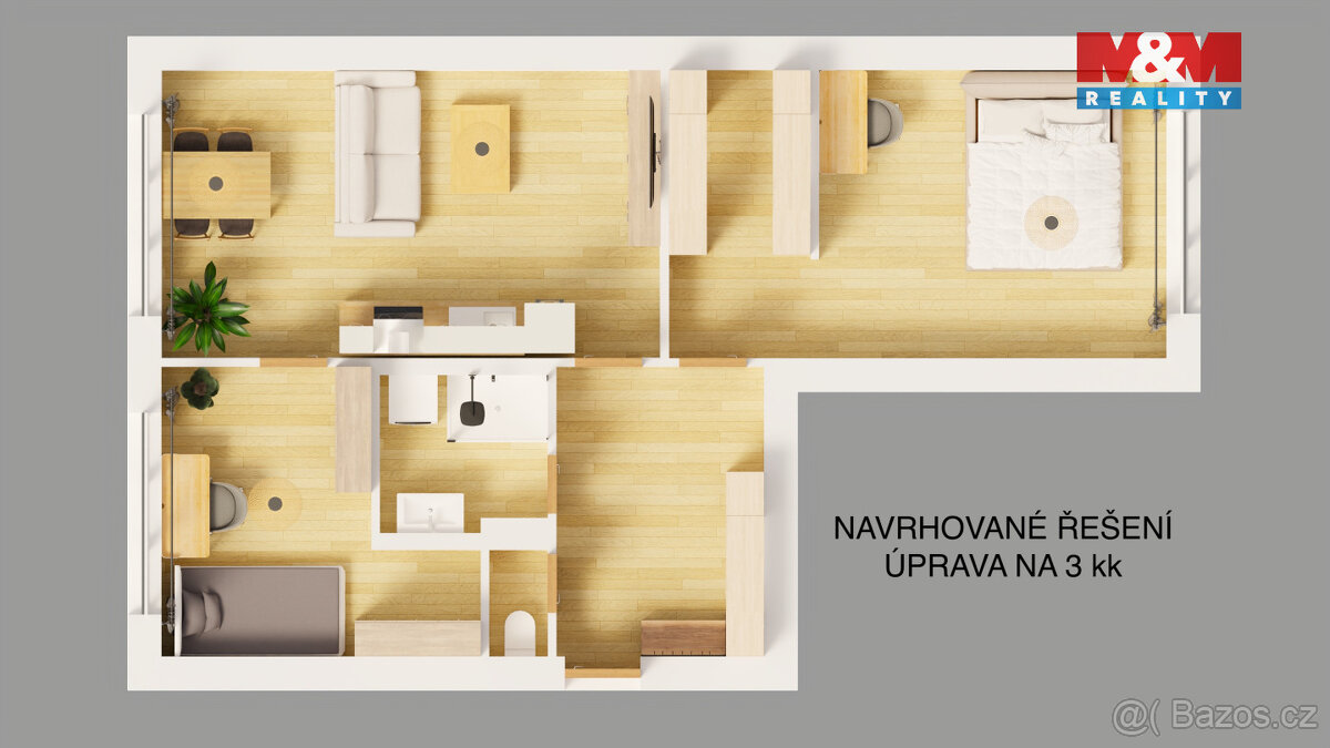 Prodej bytu 2+1, 65 m², České Budějovice, ul. Pražská tř. - 4