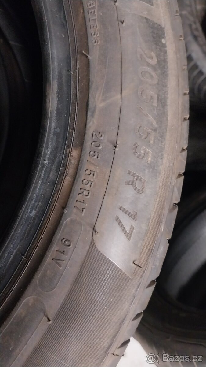 Prodám 4 x letní pneu Michelin 205/55/17 - 4