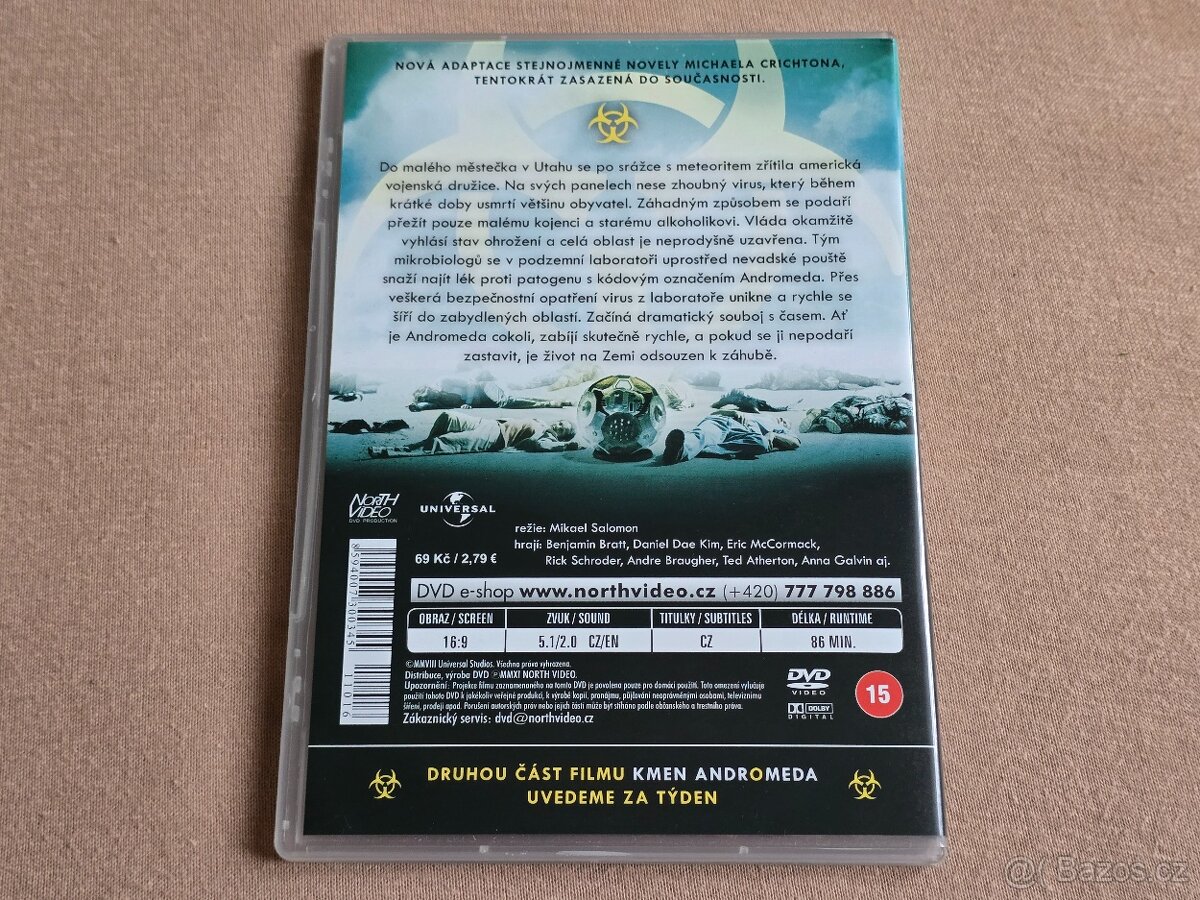 KMEN ANDROMEDA (2 DVD, CZ dabing) Benjamin Bratt - 4