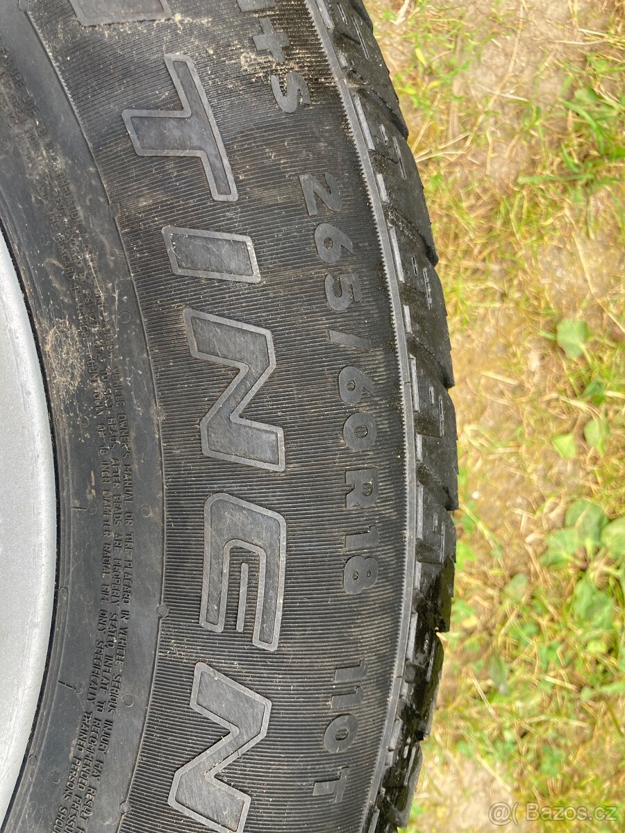 Alu kola VW Amarok + letní pneu Continental 265 60 18