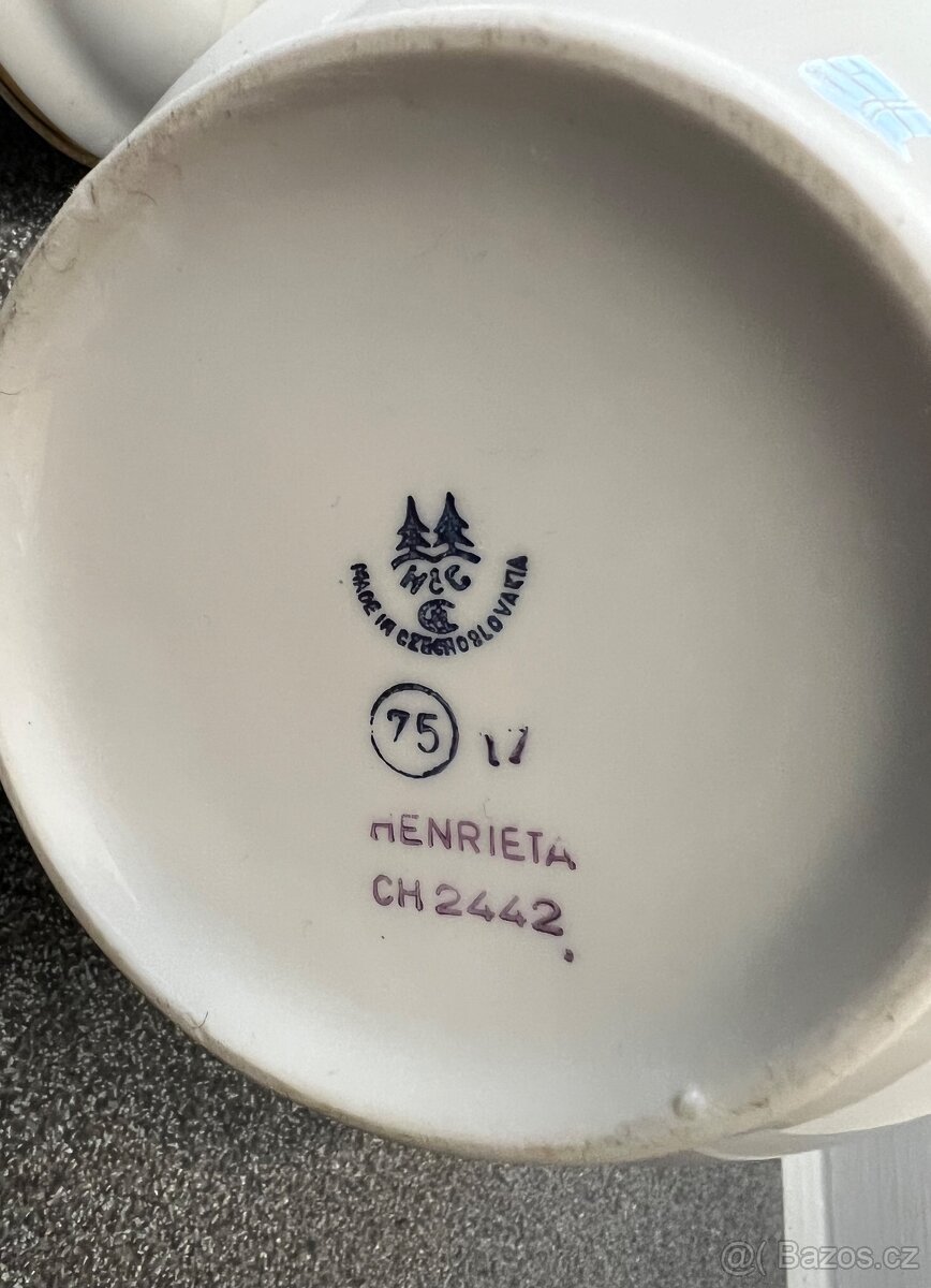 Mix porcelánu/různé období užitkový/kávové/čajové soupravy - 4