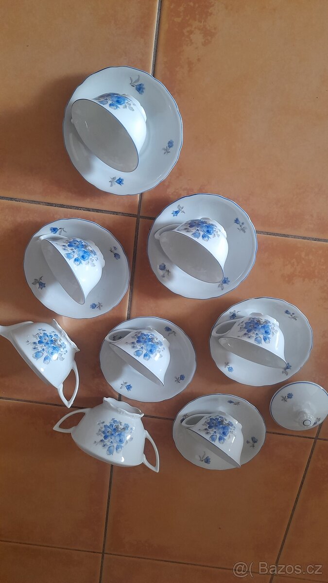 Šálky a podšálkem cukrenka RGK 16 čechoslovakia - 4