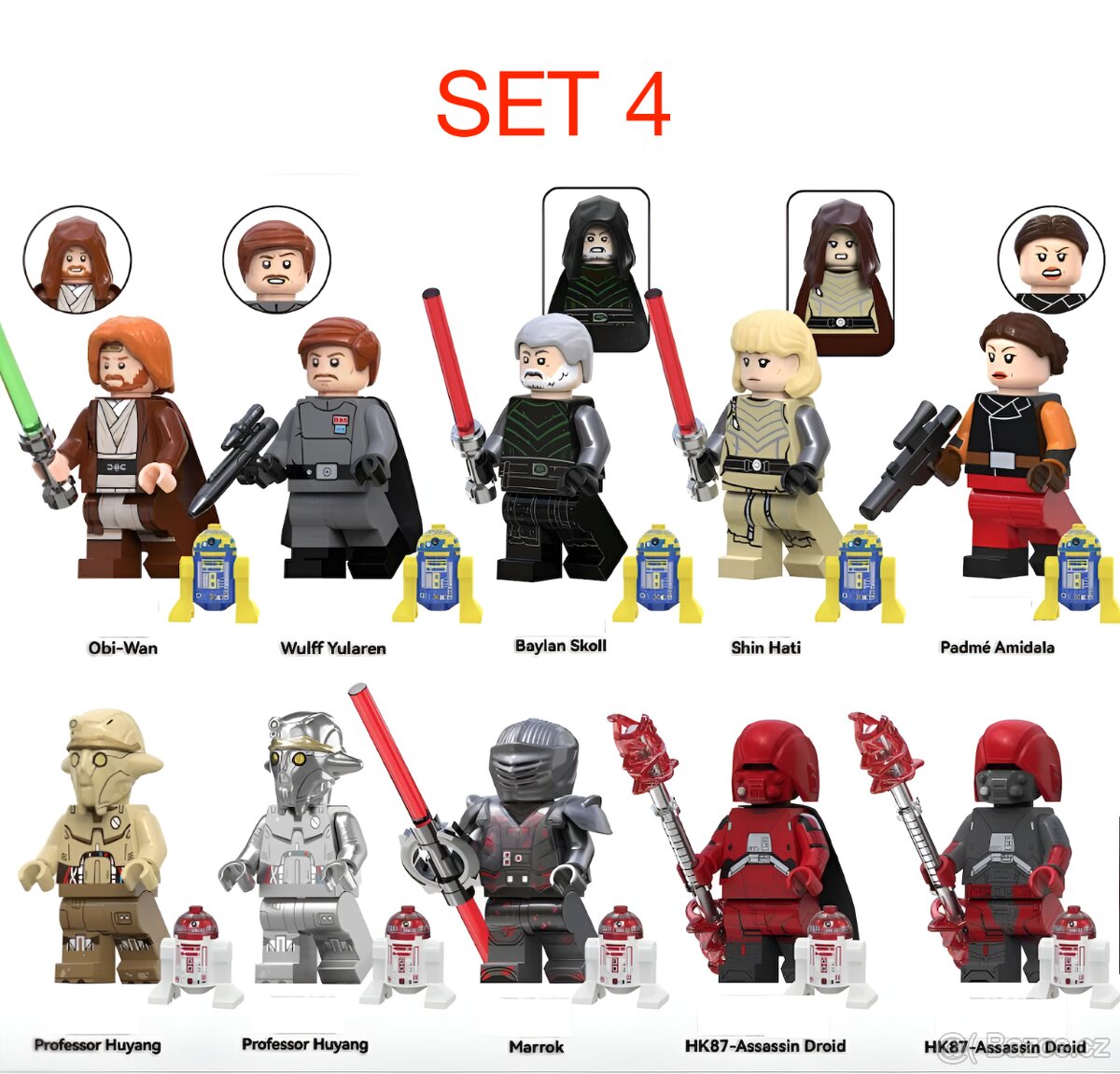 Rôzne figúrky Star Wars 8 (8ks) typ lego - nové - 4