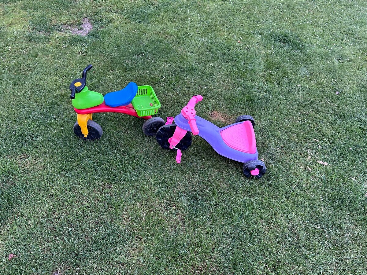 Odrážedlo, šlapací tříkolka, sekačka bublifuk - 4