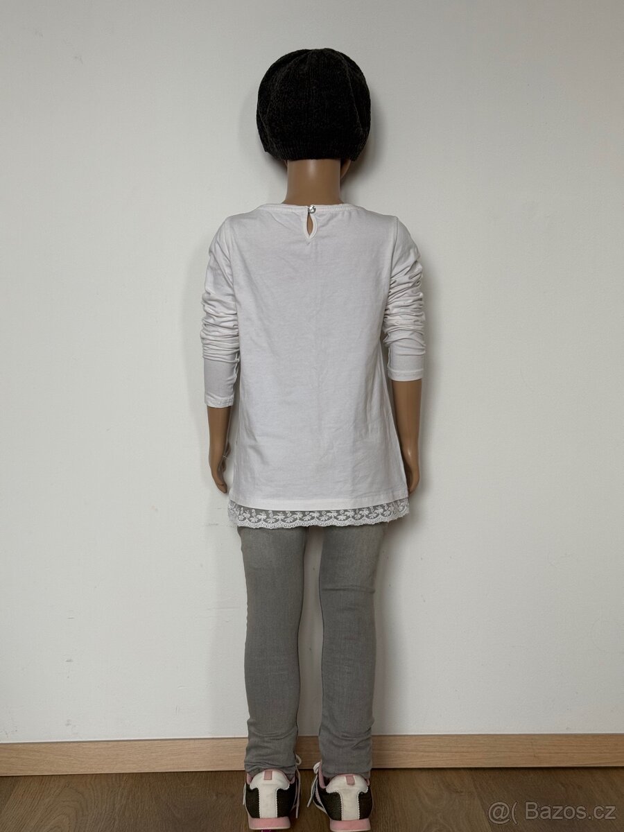 Bílé tričko H&M - 4