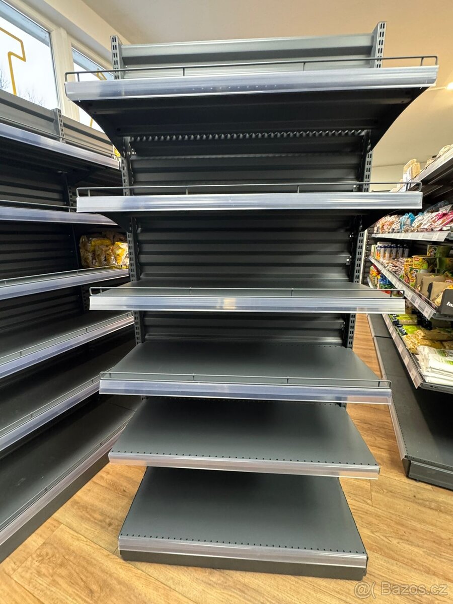 Obchodné regály - antracit - 4