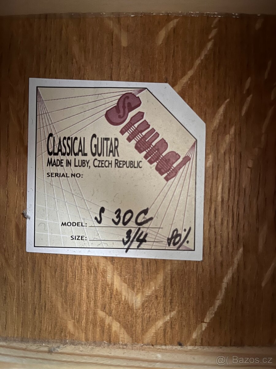 Klasická kytara Strunal S 30C, velikost 3/4 - 4