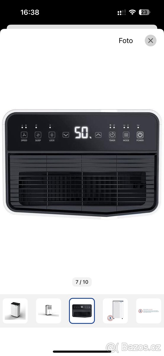 Odvlhčovač Rohnson R-9577 Ionic + Air Purifier - 4