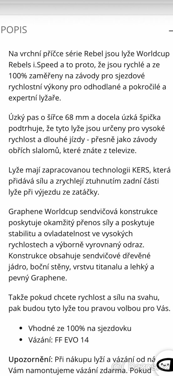 Lyže Head i.speed 170cm - 4