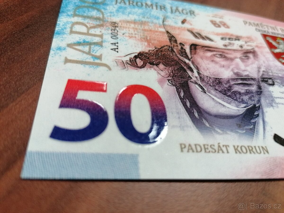 Pamětní bankovka JAROMÍR JÁGR 50 - 4