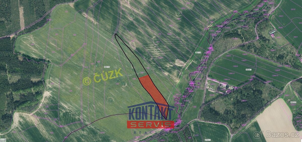 Zemědělský pozemek u obce Kamenný Újezd, ev.č. VŠ-7670 - 4