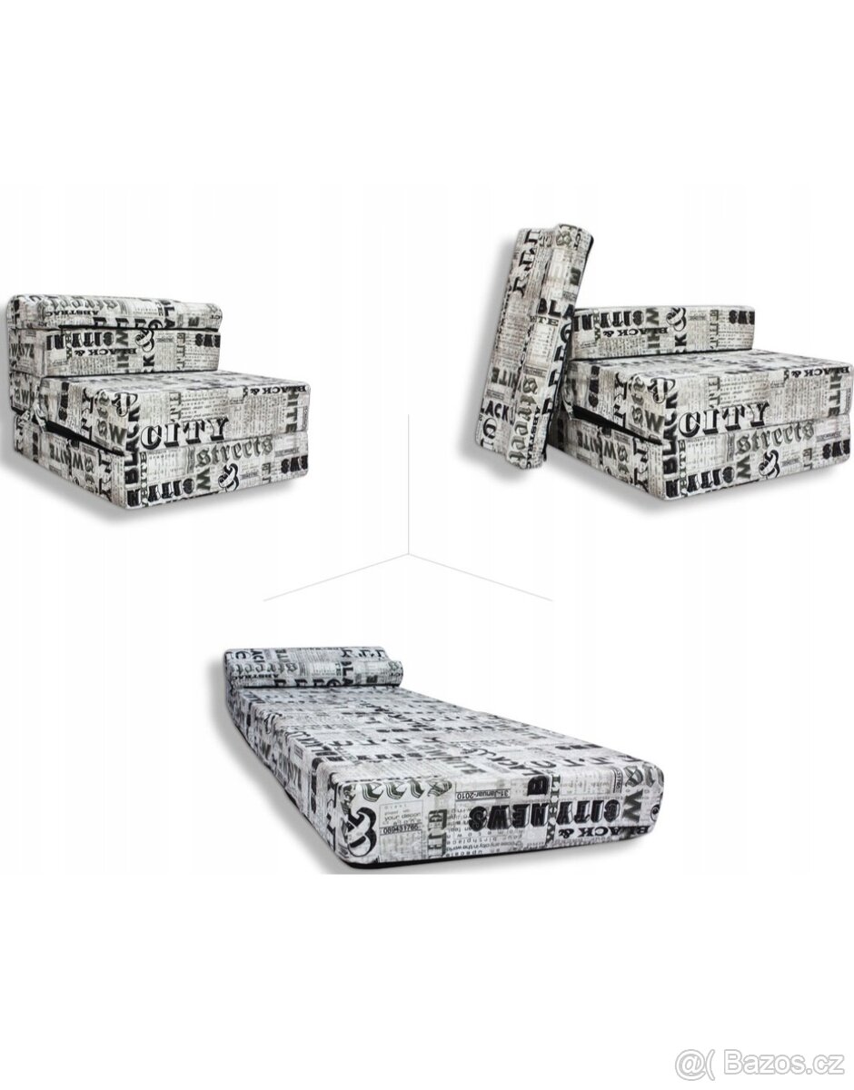 MATRACE SKLÁDACÍ KŘESLO POHOVKA 15 cm - 4