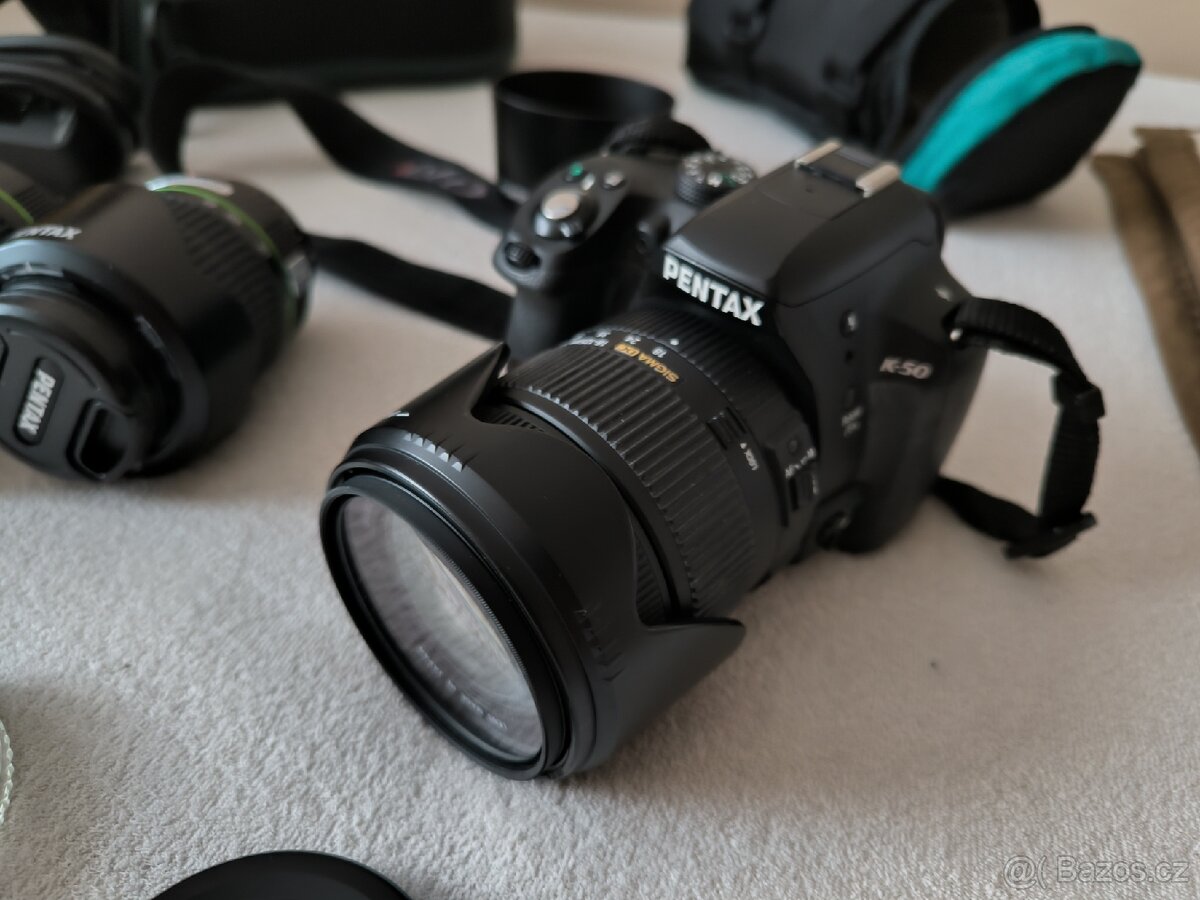 Fotoaparát Pentax 50 + 3 objektivy - 4