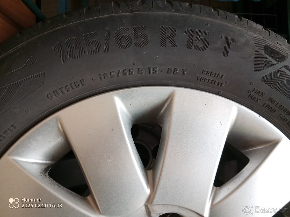 Hliníkové kola , pneumatiky - 4