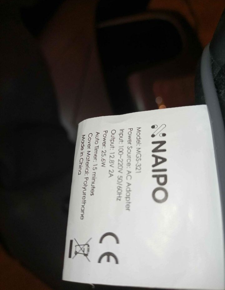 Masážní přístroj Naipo MGF-3600+masážní límec MGS-321 - 4