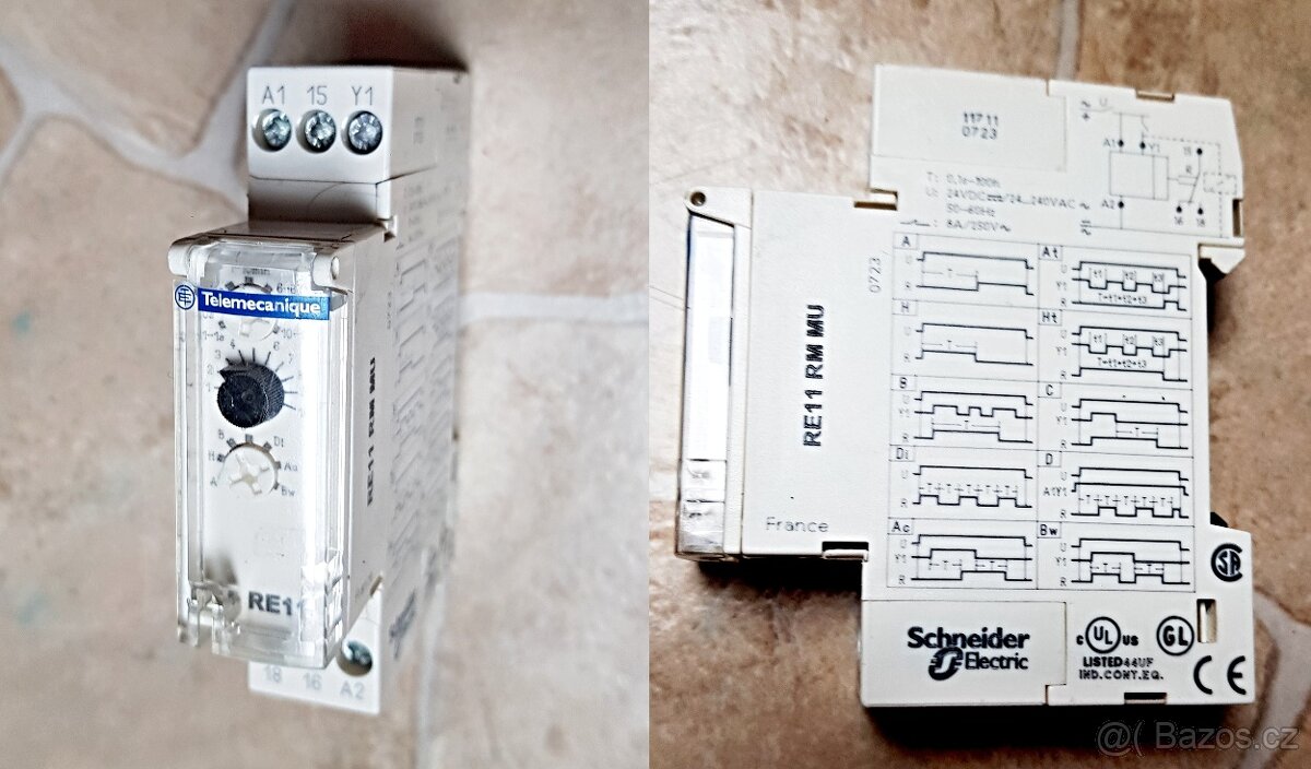 Časové relé Hager EZ001, ElkoCRM-81, Schneider RE11 - 4