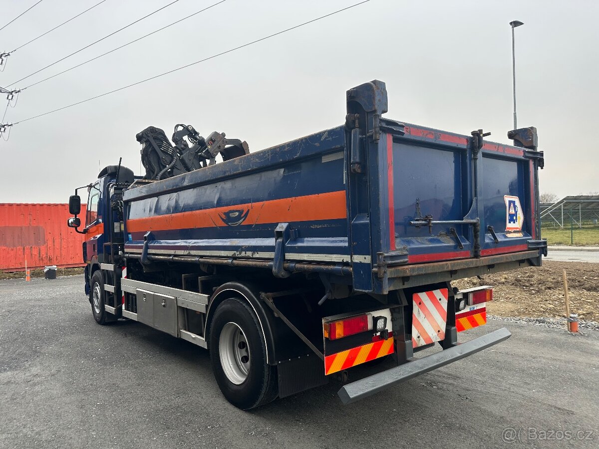 DAF CF 85.360 4x2,dvoustranný sklápěč s hydraulickou rukou - 4